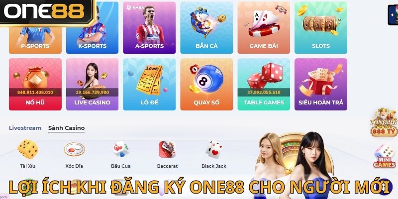 Đăng ký One88 với nhiều lợi ích vượt trội