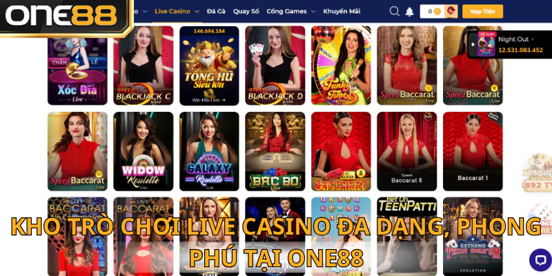 Kho game siêu khủng tại One88 được cung cấp bởi đối tác game uy tín hàng đầu