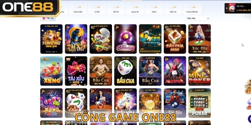Cổng game One88 mang đến những phút giây giải trí đỉnh cao