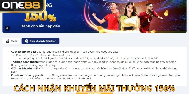 Hướng dẫn nhận thưởng 150% giành cho lần nạp đầu cho bạn dễ hiểu ngay